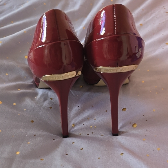 Michael Kors Women's Burgundy Pumps - Picture 2 of 5